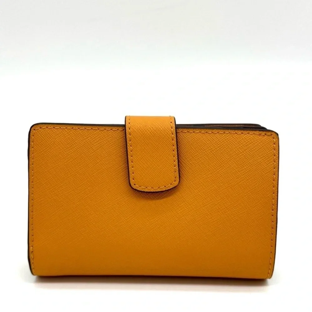 Michael Kors Medium Bifold Zip Chain Wallet Cider